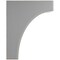 Ekena Millwork 5 1/4"W x 8"D x 10"H Clarksville Wood Vintage Decor Bracket, Pebble Grey BKTWD05X08X10CVPG - alternate 3